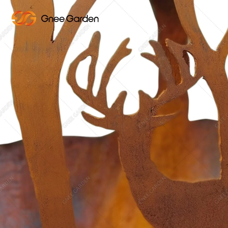Deer in Forest Sphere Fire Pit Deer in Forest Sphere Fire Pit