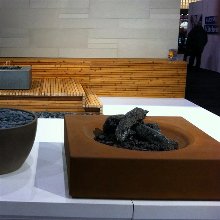 कॉर्टन स्टील क्यूब फायर पिट जीएन-एफपी-310