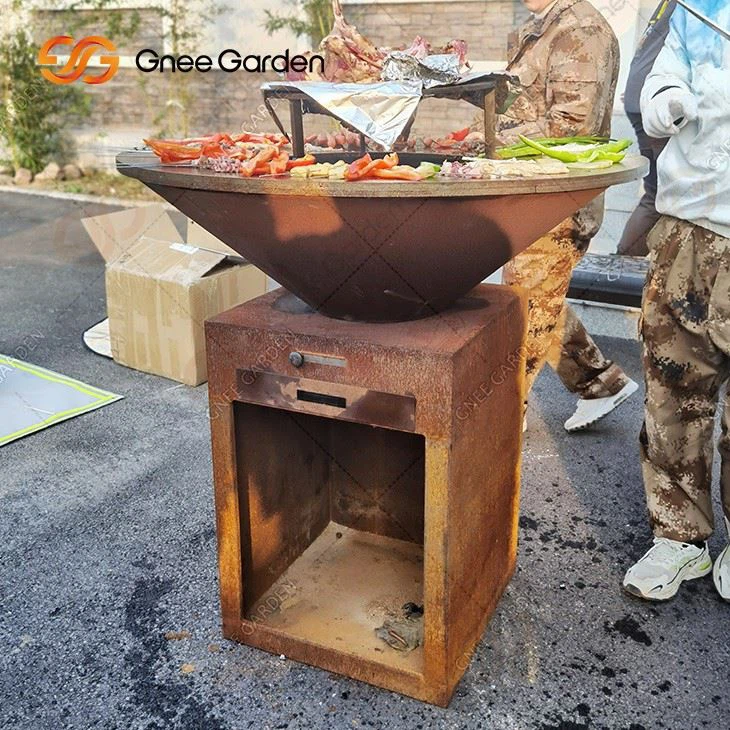 Corten Steel Fire Pit Bbq Corten Steel Bbq Wood Corten Steel Bbq Firepit Grill