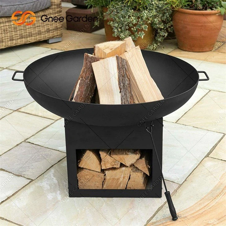 Corten Steel Fireplace Grill Smoker BBQ