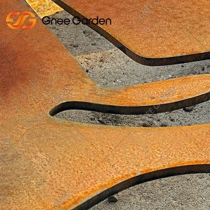 Corten Steel Garden Screen Panel