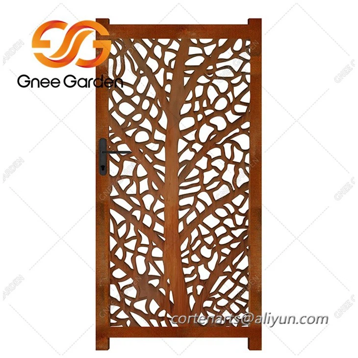 corten  garden gate