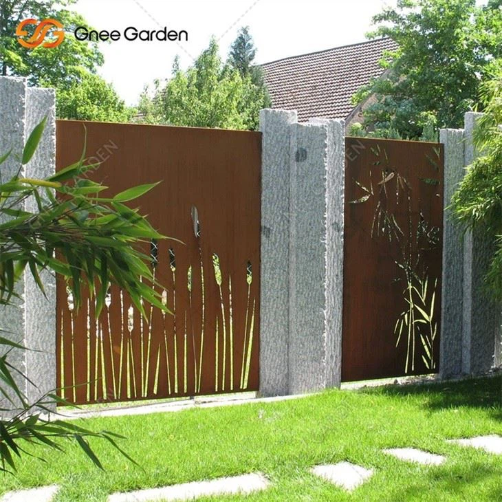Corten Steel Laser Cutting Screen And Panels