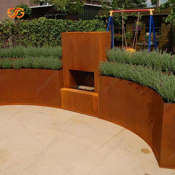 Corten Steel Outdoor Fireplaces For Sale