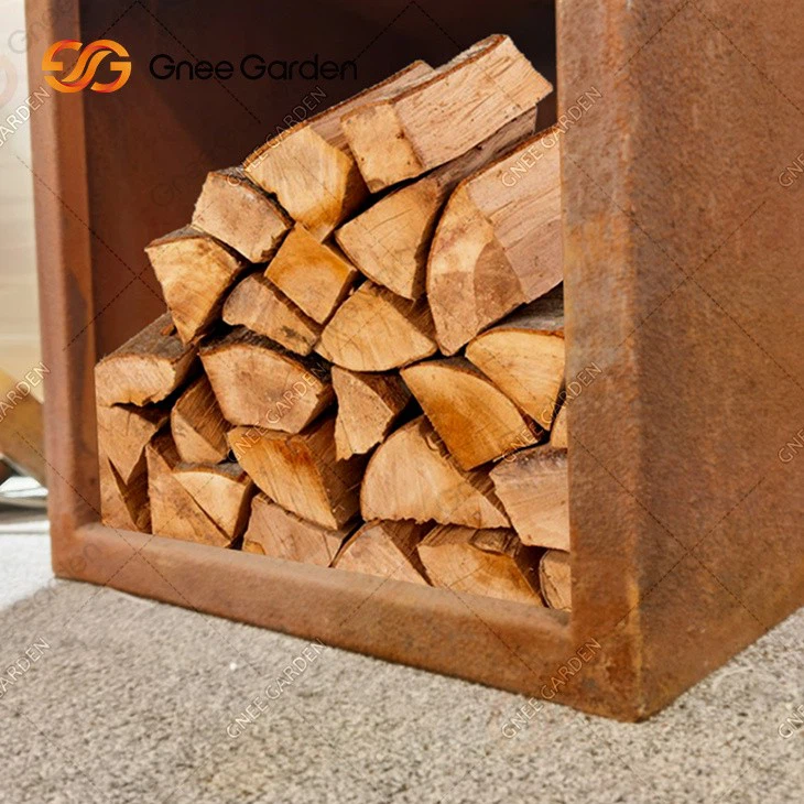 Customized Outdoor Fire Pit Furniture Corten Steel Garden Wooden Fire Pit Metal Fire Pit