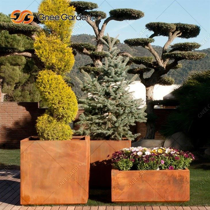High Quality Corten Steel Garden Flower Pot