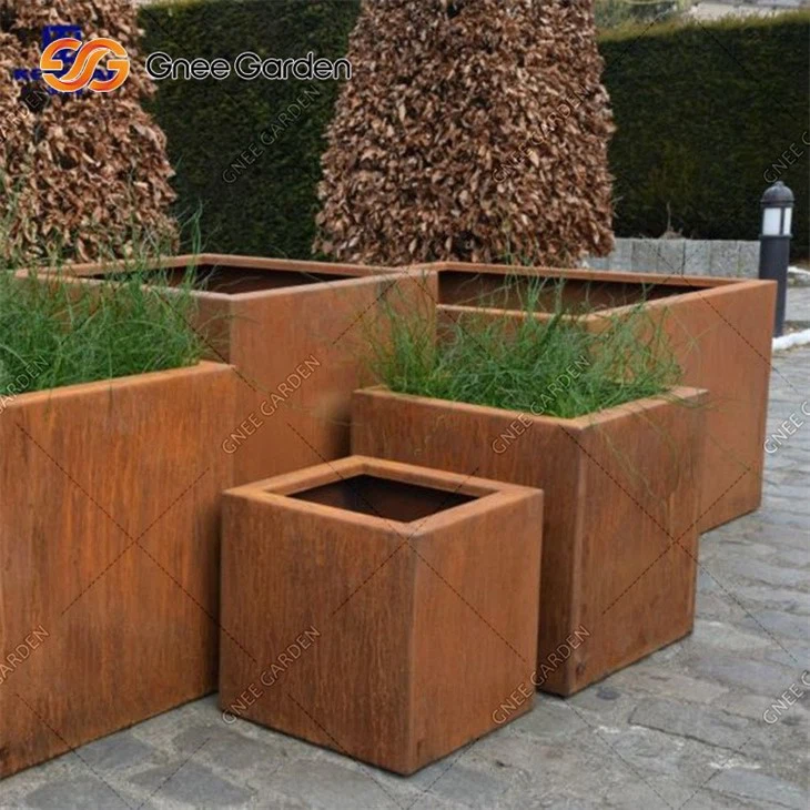High Quality Corten Steel Garden Flower Pot