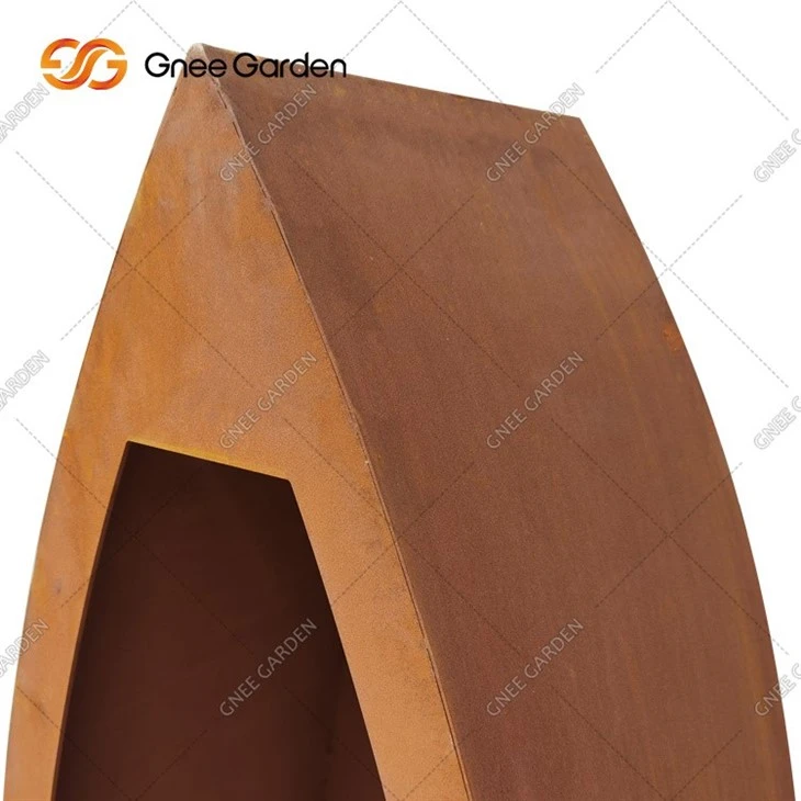 Metal Wooden Firewood Rack Corten Steel