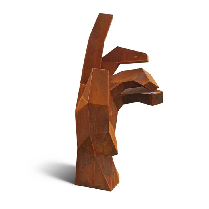 Modern Statue Corten Steel Metal Art Decoration Sculpture Outdoor