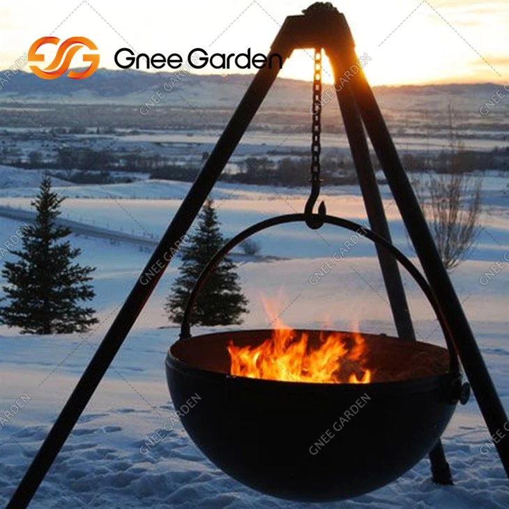आउटडोर कॉर्टन स्टील आयरन फायर पिट बीबीक्यू ब्रेज़ियर
