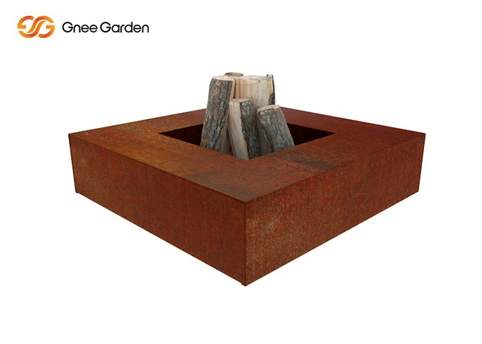 Outdoor Fire Bowl Wood Decoration Indoor Warming Corten Steel Fire Pit
