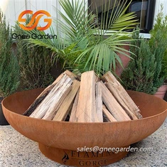 कॉर्टन आउटडोर लकड़ी जलाने वाले अग्निकुंड