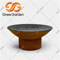 आउटडोर बीबीक्यू के लिए कॉर्टन स्टील चारकोल