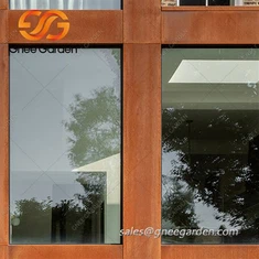 कॉर्टन स्टील पर्दा दीवार