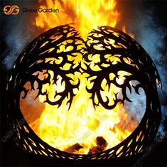 कॉर्टन स्टील सजावटी क्षेत्र फायरपिट