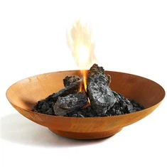 कॉर्टन स्टील फायर पिट बाउल प्राकृतिक गैस