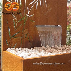 कॉर्टन स्टील तालाब के पानी के फव्वारे