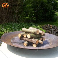 कस्टम कैम्पिंग पोर्टेबल कॉर्टन स्टील फायर पिट