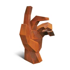 आधुनिक मूर्ति कॉर्टन स्टील धातु कला सजावट मूर्तिकला आउटडोर