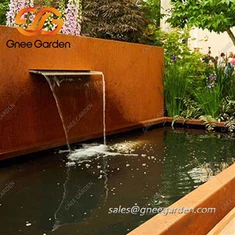 वेदरिंग स्टील आउटडोर जल सुविधा