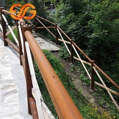 वेदरिंग स्टील अनपेंटेड बाड़ पोस्ट