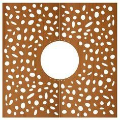 गार्डन फर्नीचर के लिए अद्वितीय उत्पाद कॉर्टन स्टील मेटल ट्री पूल ग्रेट