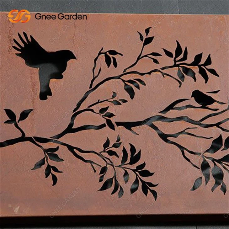 Corten Steel Laser Cut Decorative Screens