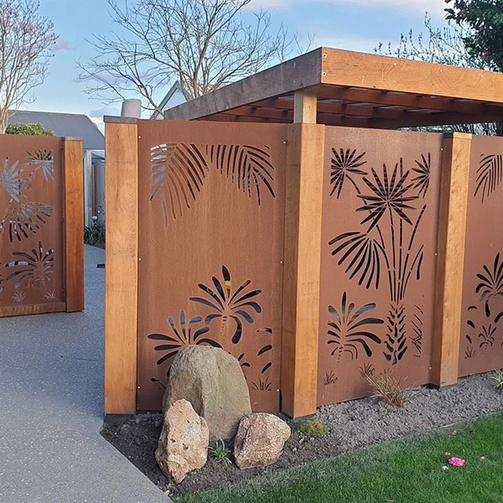 Patio Decoration Corten Metal Cladding Systems Corten Steel Screens Wall Panels