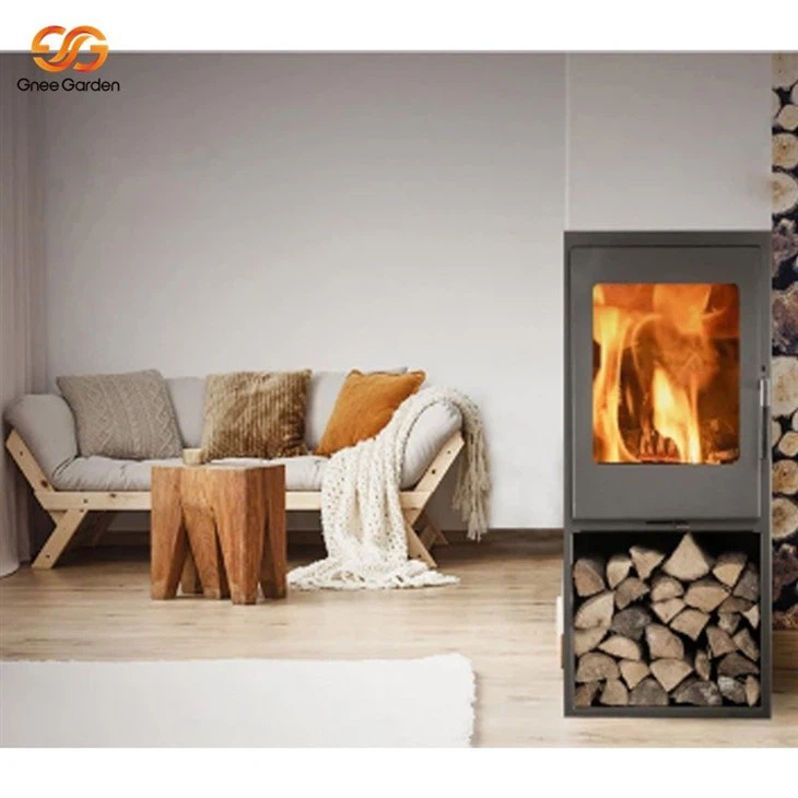 modern real flame fireplace