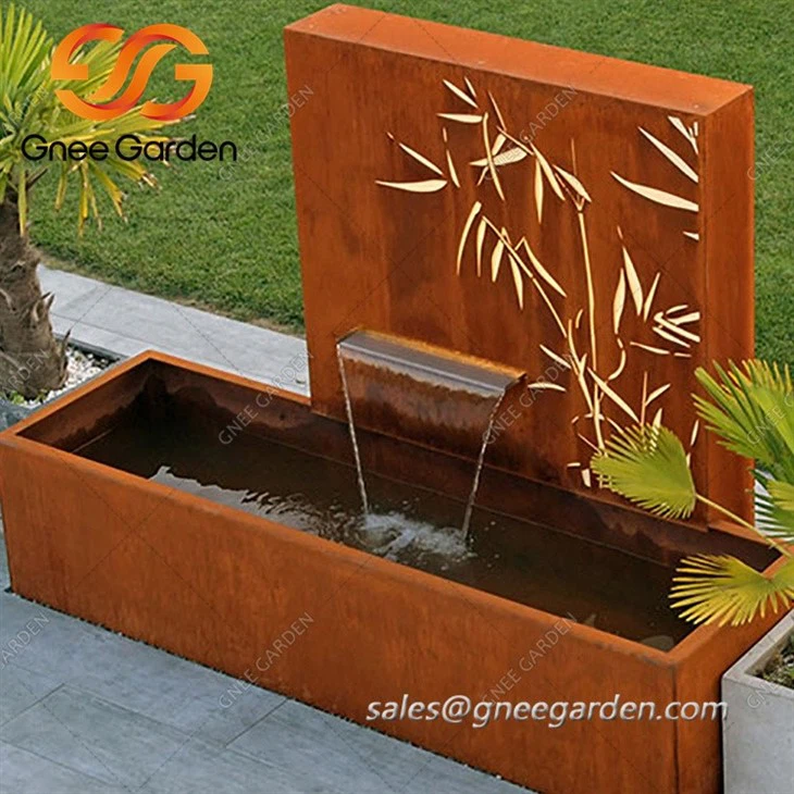 corten outdoor pond