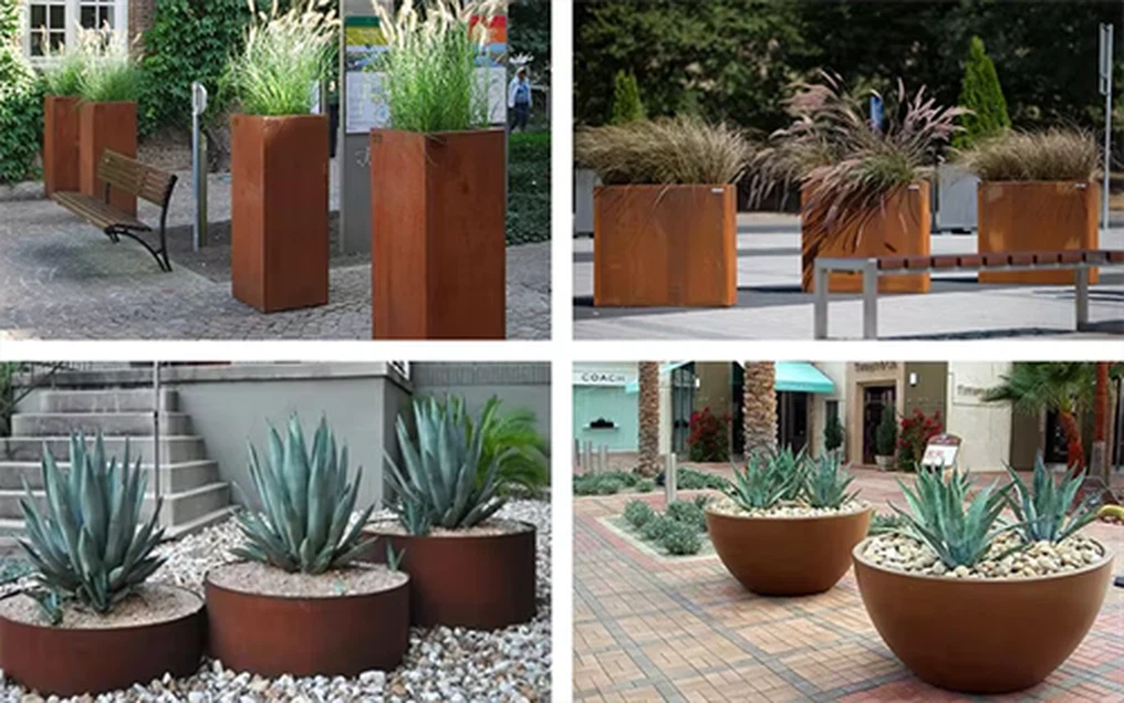 corten pots corten pots